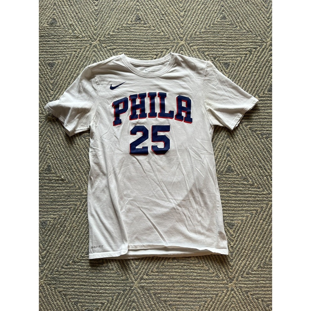 Nike Philadelphia 76ers T-Shirt Jersey - Ben Simmons - White - Medium